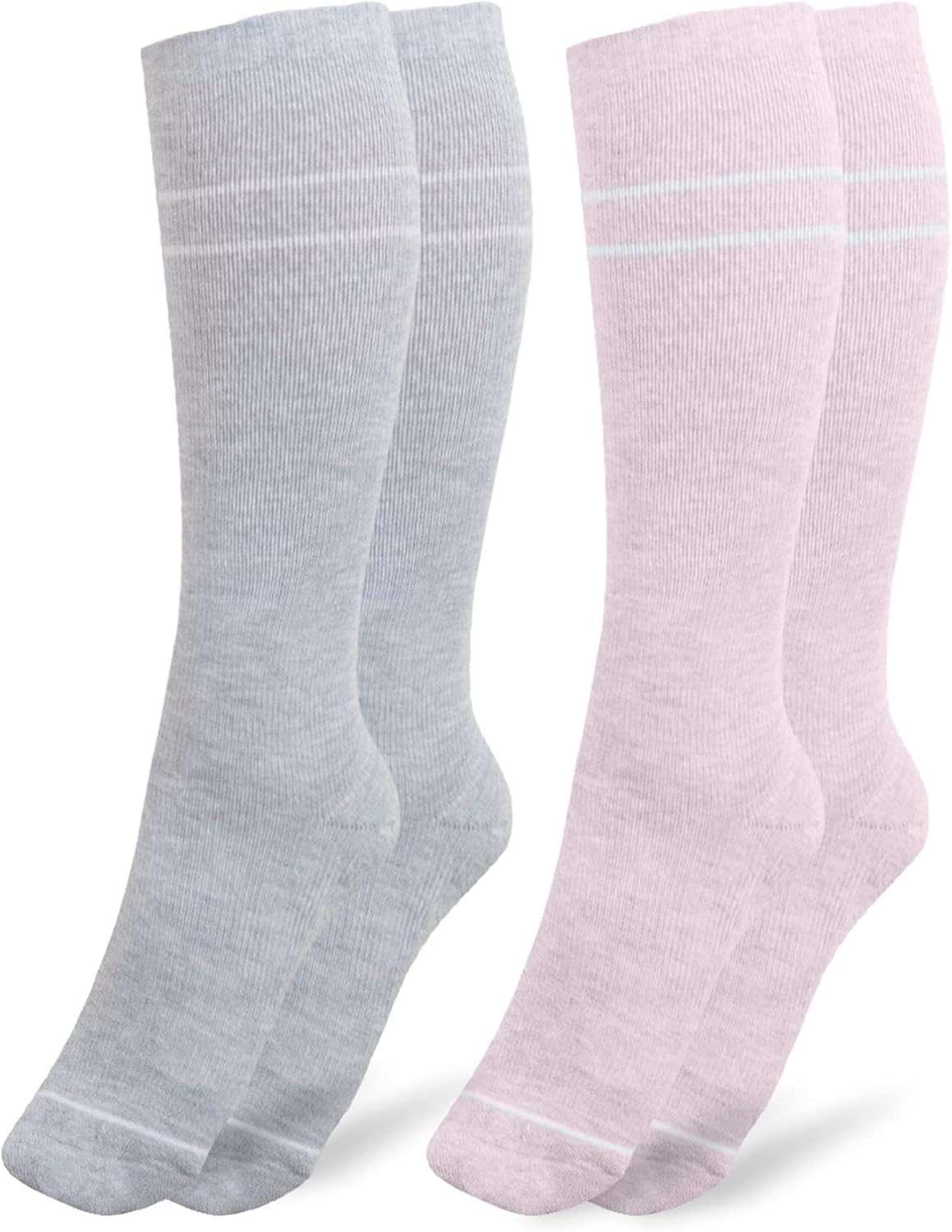 Compression Socks 2-Pack | Graduated Compression Socks for Circulation Pregnancy Travel